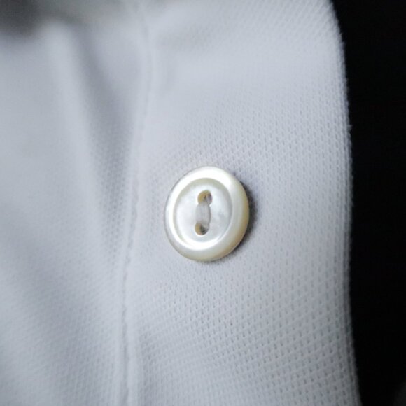 Peter Millar Summer Comfort White Stretch Polo (M) Soft! - Picture 5 of 8